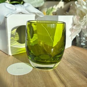 Translucent votive glassybaby Gem
